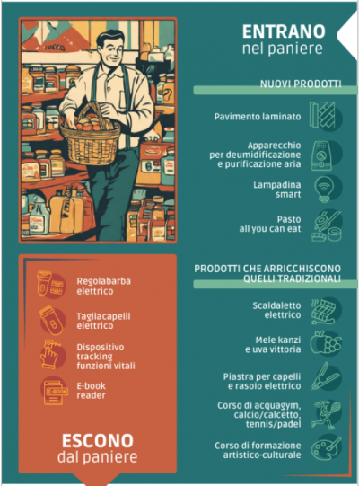 Istat: Paniere dei prezzi al consumo 2024