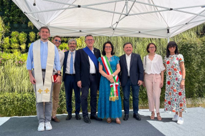 Provincia di Treviso e Comune di Oderzo inaugurano la palestra “F. Amalteo” e la straordinaria parete verde: risparmiati ogni anno 1000 kg di CO2